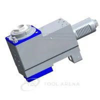 4.200.977 Блок приводной, угловой, хвостовик VDI 40 (DIN 5480), цанговый патрон ER32A, PRECI-FLEX, левосторонний/правосторонний, внешняя и центральная подача СОЖ, EPPINGER