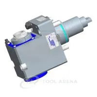 7.073.283 Блок приводной, угловой, хвостовик BMT 65, укороченный цанговый патрон ER32A, PRECI-FLEX, правосторонний, внешняя подача СОЖ, EPPINGER