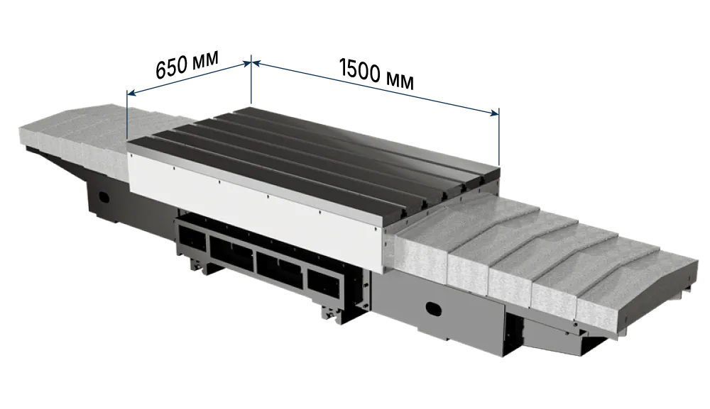 Размеры стола VMC1300II