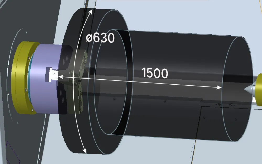 Зона обработки TC35Ax1500