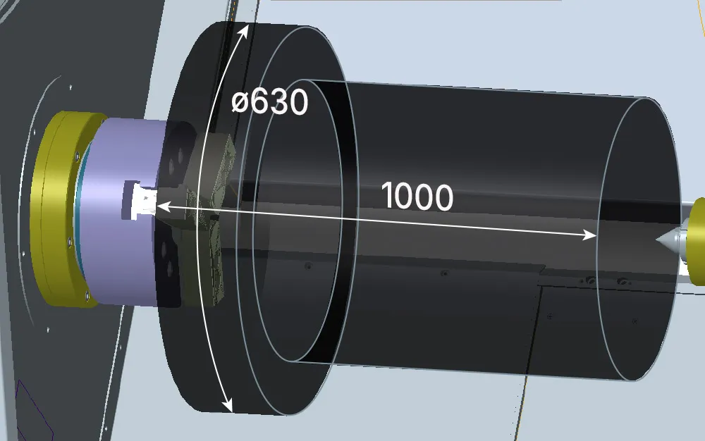 Зона обработки TC35Ax1000