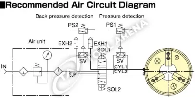 UB-450K 3х кулачковый высокоскоростной патрон с открытым центром  Kitagawa фото