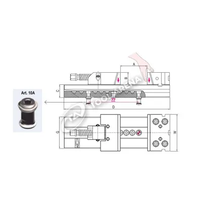 Тиски станочные прецизионные, тип Standard FLEX, 1.1A.Z5600 фото
