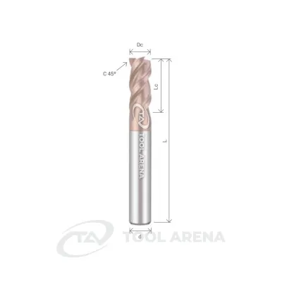 HYP-3200R Фреза твердосплавная D20x38x100x20xZ3 HYPERLINK ALTIN-TITAN ARRALBE фото