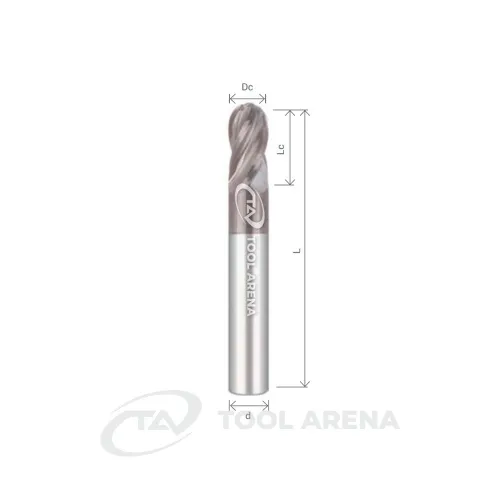 H-SBM4030 Фреза твердосплавная сферическая D3x6x38x3xZ4 ALTIN-NANO ARRALBE фото