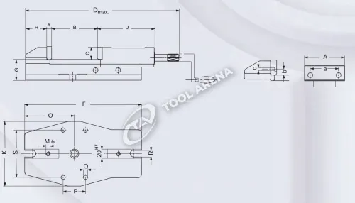 Тиски станочные прецизионные, тип SG, 124941 фото