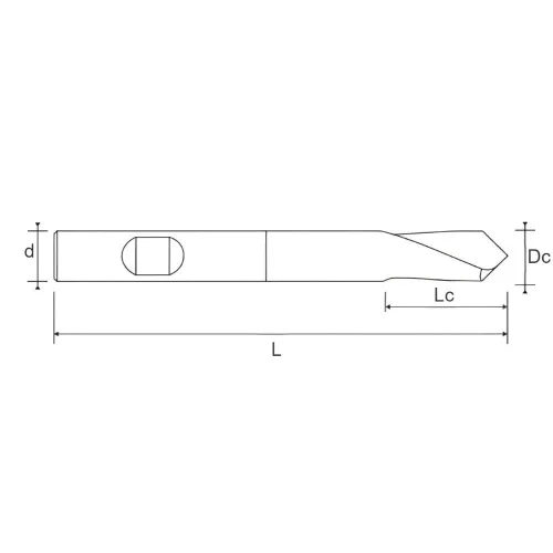 10.5690.1000 Сверло из быстрорежущей стали точечное D10 RACER Helion фото