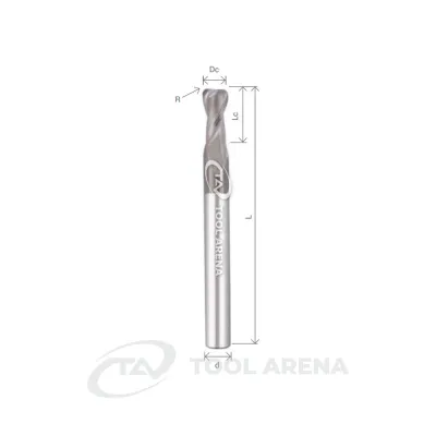 H-SEM2120XL-r3,0 Фреза твердосплавная D12R3x26x150x12xZ2 ALTIN-NANO ARRALBE фото