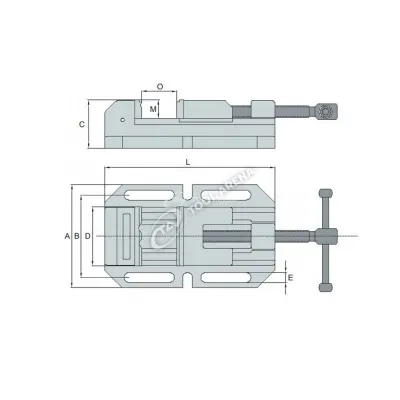 Тиски для сверлильных станков MWM-200 KS4200 фото