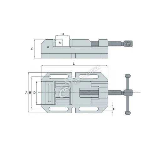 Тиски для сверлильных станков MWM-80 KS4080 фото
