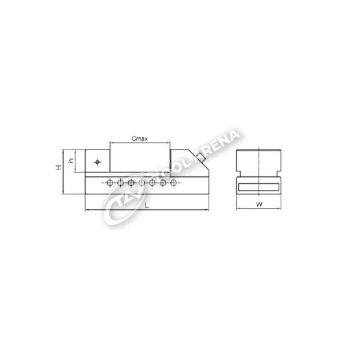 Тиски лекальные, тип TMV-A 14-TMV-A50 Маск фото