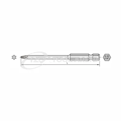 0-TPK-B02-25IP-75 Sloky 75mm биты TORX PLUS®