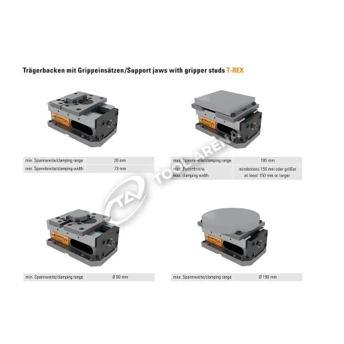 Тиски прецизионные станочные, T-Rex-125 фото