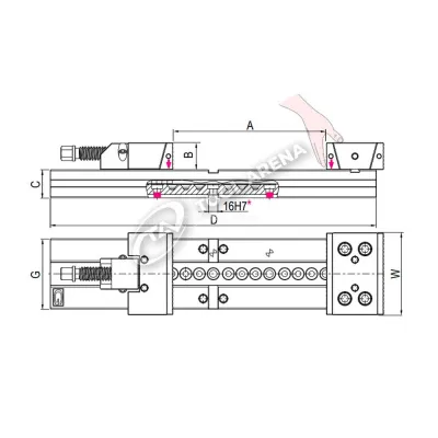 Тиски станочные прецизионные, тип XL Flex, 2.20.A5700 фото