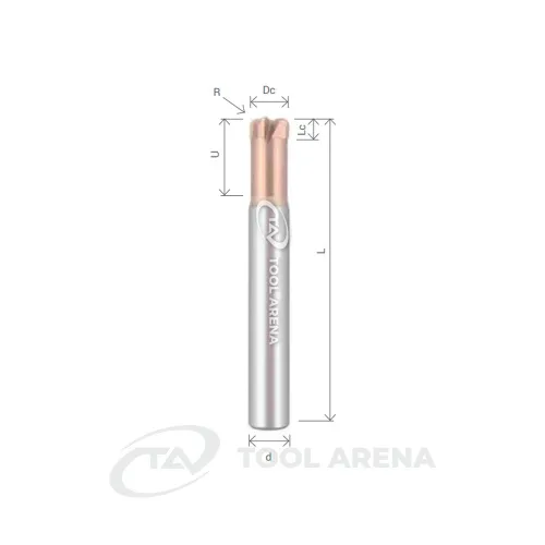 T-SEM4100X-R1.0 Фреза твердосплавная D10R1x5x72x10xZ4 ALTISIN ARRALBE фото