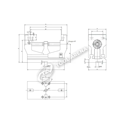 Тиски станочные прецизионные, самоцентрирующиеся, тип RKE-M, 182231 фото