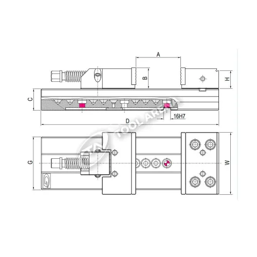 Тиски станочные прецизионные, тип Standard, 1.14.42000 фото