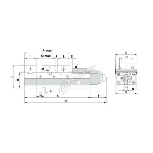 Тиски прецизионные ALQ-200G/HV KS01020 фото