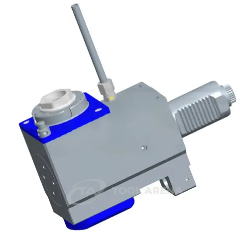 4.200.901 Блок приводной, угловой, хвостовик VDI 40 (DIN 5480), цанговый патрон ER32A, PRECI-FLEX, левосторонний, внешняя подача СОЖ, EPPINGER фото