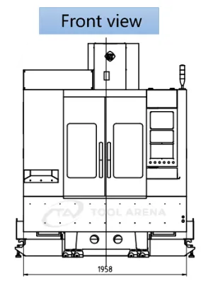 VMC600II вертикально-фрезерный обрабатывающий центр с ЧПУ