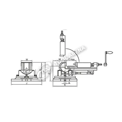 Тиски станочные 3-х осевые, тип MSK3 ZE-MSK3-135 Маск фото