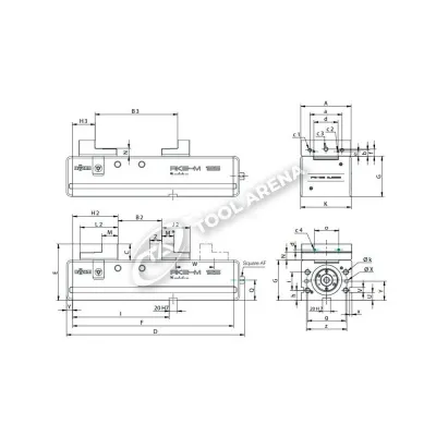 Тиски станочные прецизионные, компактное исполнение, тип  MS, 182138 фото