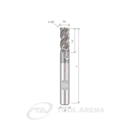 HYRUX-4200BW Фреза твердосплавная D20x38x104x20xZ4 HYRUX ALCrN ARRALBE фото