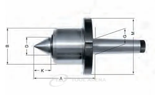 340910 Центр вращающийся, конус Морзе 4, тип 663 для очень высоких частот вращения RÖHM фото