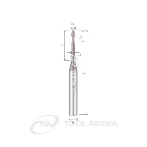NBM2030-12-d4 Фреза твердосплавная сферическая D3x5x60x4xZ2 ALTIN-NANO ARRALBE фото