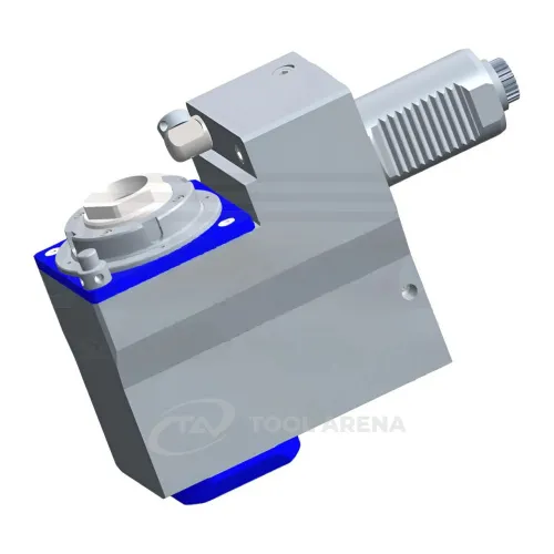 9.706.268 Блок приводной, угловой, хвостовик VDI 40 (DIN 5480), укороченный цанговый патрон ER32A, PRECI-FLEX, левосторонний, внешняя подача СОЖ, EPPINGER фото