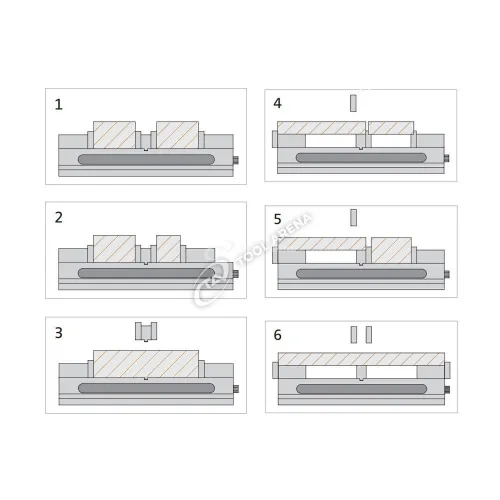 Тиски двухместные прецизионные ALD-60G/HV KS10010 фото