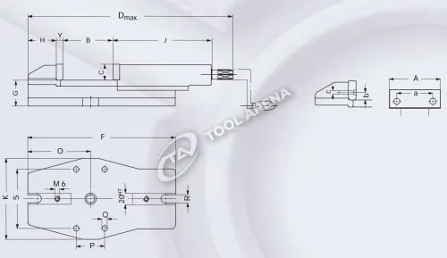 Тиски станочные прецизионные, тип RS, 128034 фото