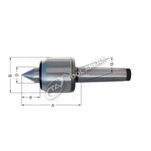 60779 Центр вращающийся, конус Морзе 3, тип 615 с системой гашения колебаний RÖHM фото