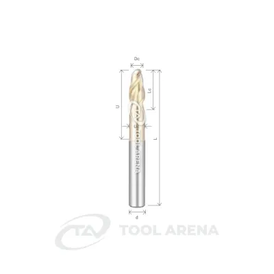 A-SBM2060LZ Фреза твердосплавная сферическая D6x12x80x6xZ2 ZRN ARRALBE фото