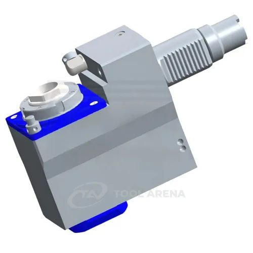 9.707.280 Блок приводной, угловой, хвостовик VDI 40 (DIN 5482), укороченный цанговый патрон ER32A, PRECI-FLEX, правосторонний, внешняя подача СОЖ, EPPINGER фото