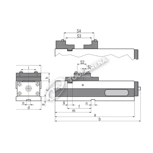 Тиски прецизионные станочные, TITAN SC 125 фото