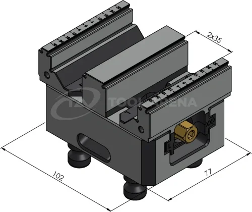Комплект центральной губки и шпинделя Makro-Grip FS 77 мм фото
