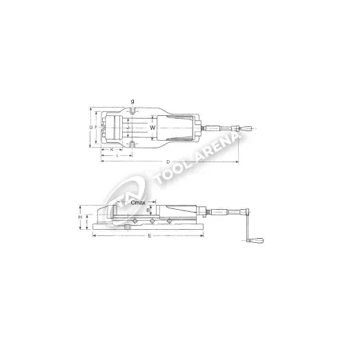Тиски станочные c гидравлическиv усилителем, тип FHS2 14-FHS2-150 Маск фото