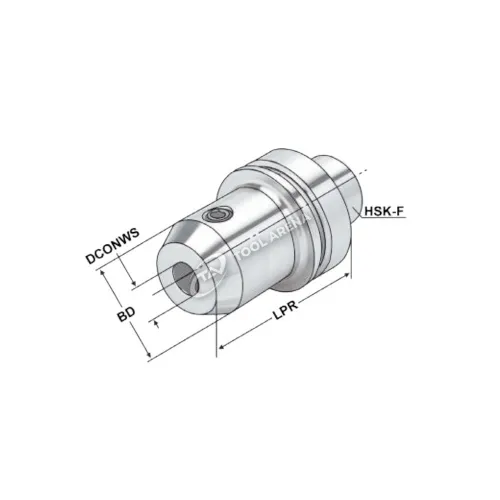 F63.04.14 Оправка для концевых фрез (Weldon) HSK63 - 14- 80,  DIN 69893, форма F, Kemmler фото
