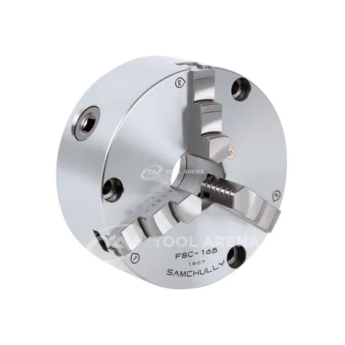 FTU-125 Ручной 3х кулачковый самоцентрирующийся патрон, составные кулачки как опция, крепление с лицевой стороны  Samchully фото