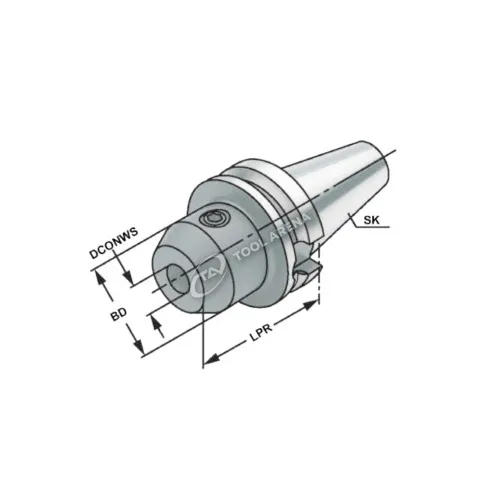 506.04.14.2 Оправка для концевых фрез (Weldon) BT50 - 14- 160,  JIS B 6339 (MAS-BT), форма JD/JF (AD/B), Kemmler фото
