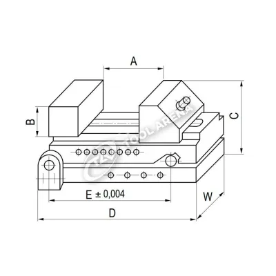 Тиски высокоточные синусные, тип OK, 1.66.73000 фото
