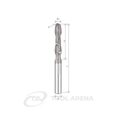 H-SEM4040L-R1,0 Фреза твердосплавная D4R1x20x80x6xZ2 ALTIN-NANO ARRALBE фото