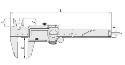 500-718-20 Штангенциркуль цифровой ШЦЦ-1 (IP67) 0-300х0.01
