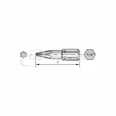 0-TPK-B01-TX06-25 Sloky 25mm биты TORX®