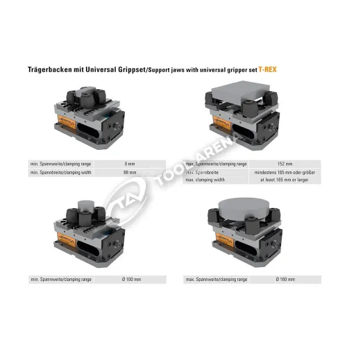 Тиски прецизионные станочные, T-Rex-125 фото
