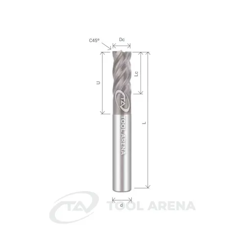 HYP-4140U40PB Фреза твердосплавная D14x30x84x14xZ4 HYPERLINK ALCrN ARRALBE фото