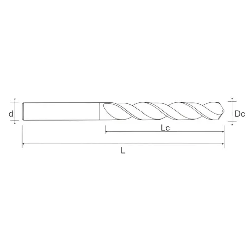 10.2000.1300 Сверло из быстрорежущей стали DIN338 D13 BLACK HVA Helion фото