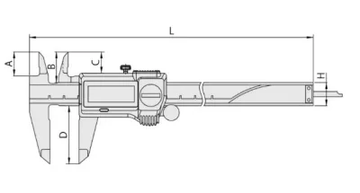 500-719-20 Штангенциркуль цифровой ШЦЦ-1 (IP67) 0-150х0.01