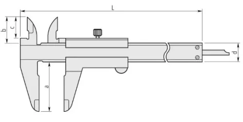 530-123 Штангенциркуль нониусный 0-200х0.02